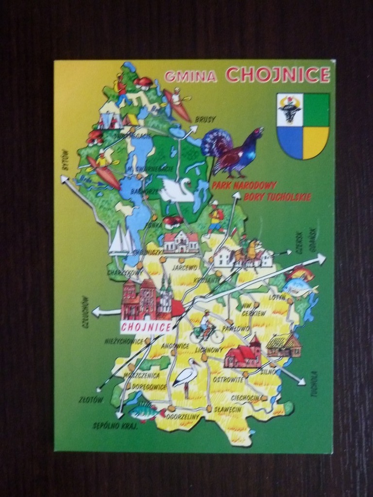 Gmina Chojnice Herb Mapka