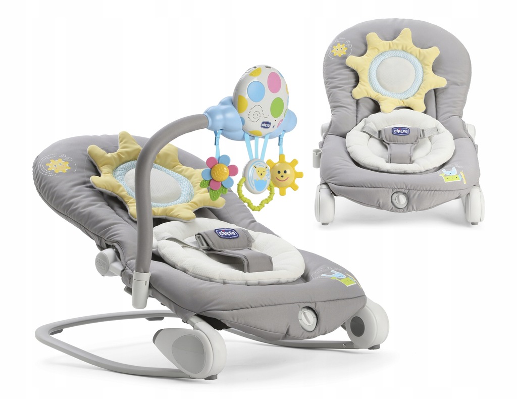 CHICCO Balloon leżaczek bujaczek 0-18 kg + pałąk