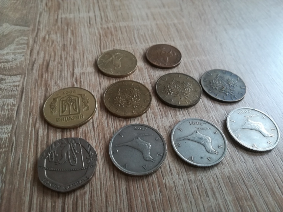 Stare monety zagraniczne - zestaw