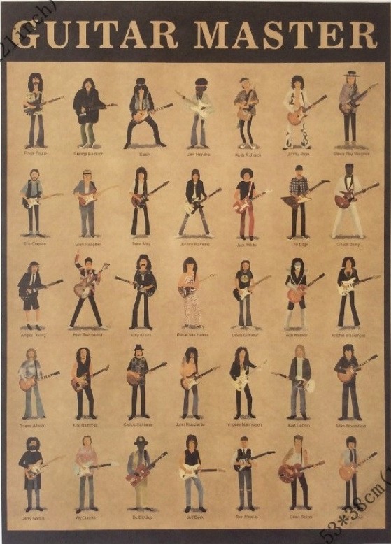 GUITAR MASTER PLAKAT Z MISTRZAMI GITARY SHLASH