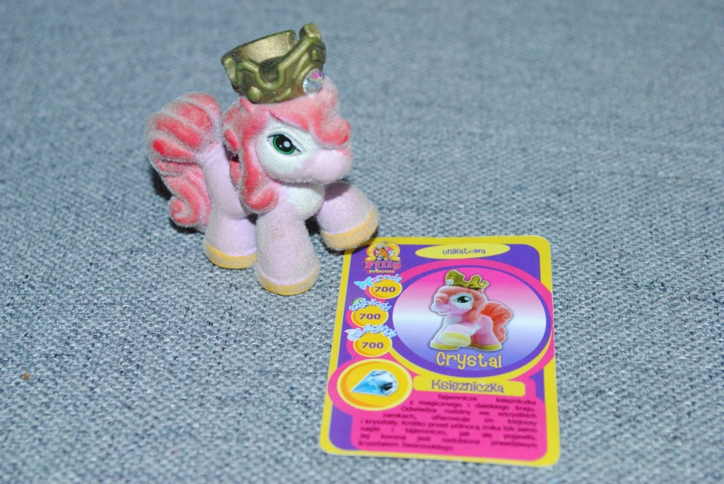 unikat !!! Filly princess Crystal z kartą