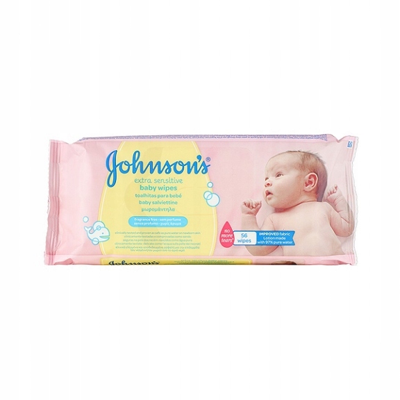 Johnson's Baby,Extra Sensitive,chusteczki 56 szt.