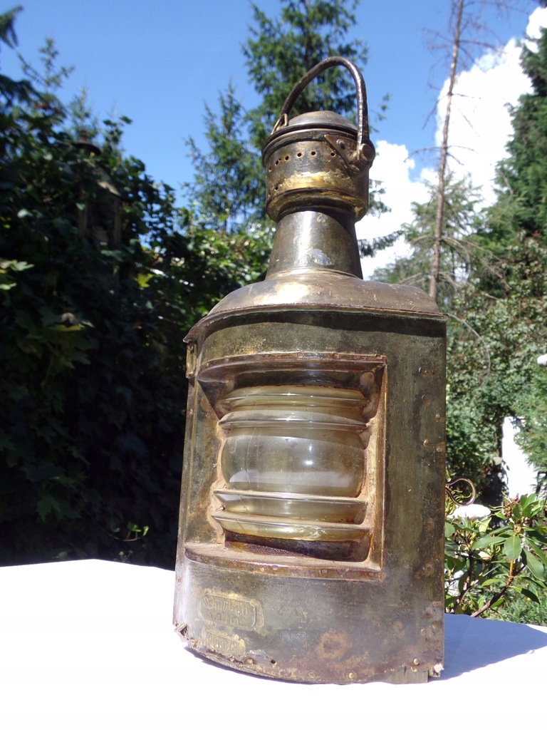 LAMPA OKRĘTOWA SCHILBACH STETTIN MARYNISTYKA.