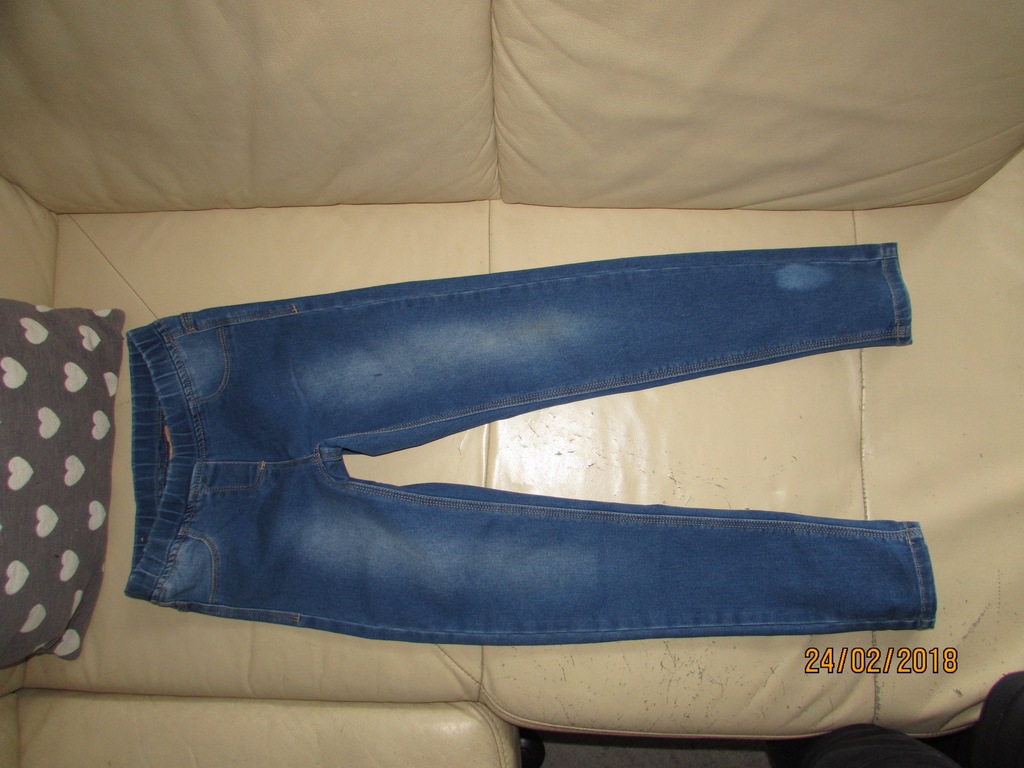 Cool Club spodnie jeansy rurki 146 152 treggins