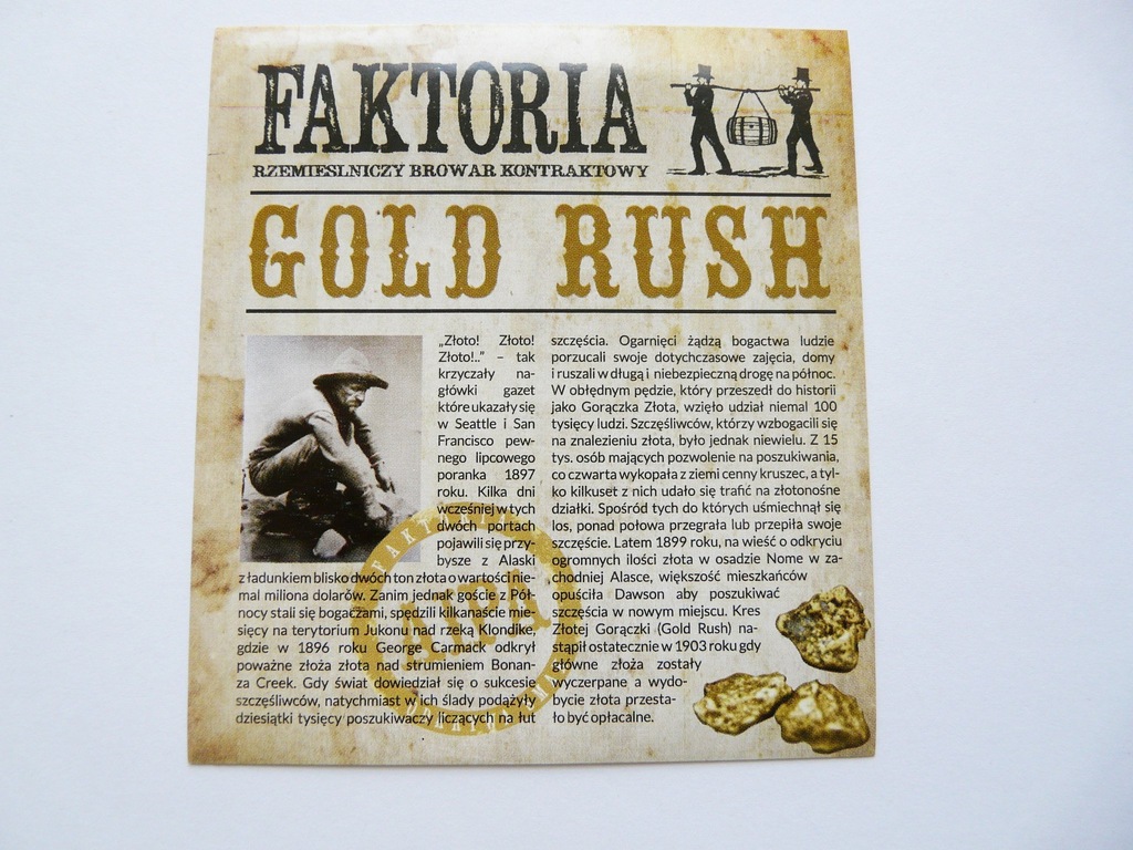 BROWAR FAKTORIA. Gold rush