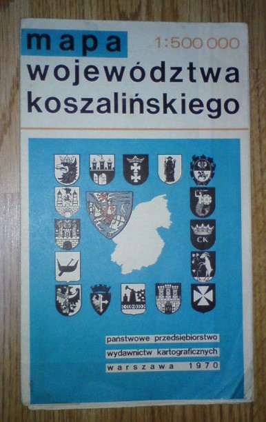 koszalinskie mapa WOJEWÓDZTWO KOSZALIŃSKIE mapa 1970 r.   7389334866   oficjalne 