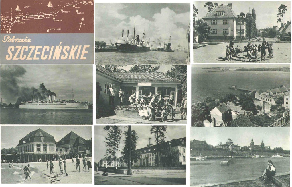POBRZEŻE SZCZECIŃSKIE --- 1952 -- CIEKAWY ALBUM