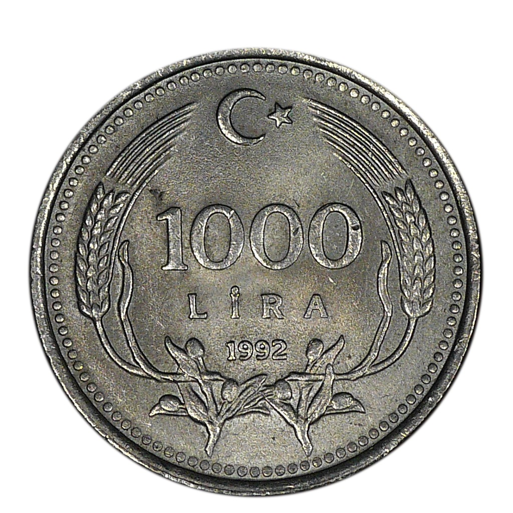 Turcja - moneta 1000 lira 1992 rok