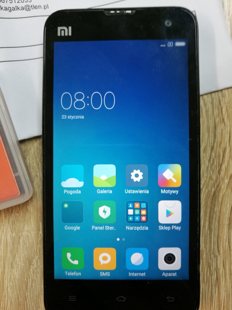 Xiaomi MI2S 2GB/32GB czarny BATERIA NÓWKA