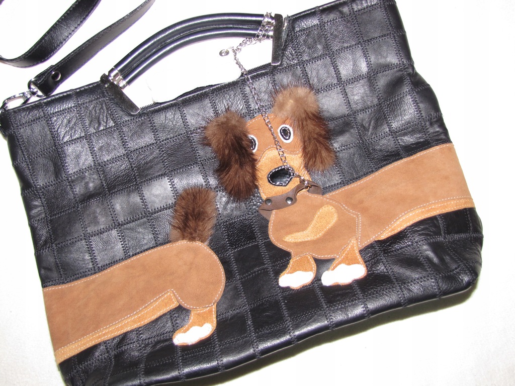 SHOPPER SKÓRA NATURALNA STYL RADLEY FUTRO JAMNIK