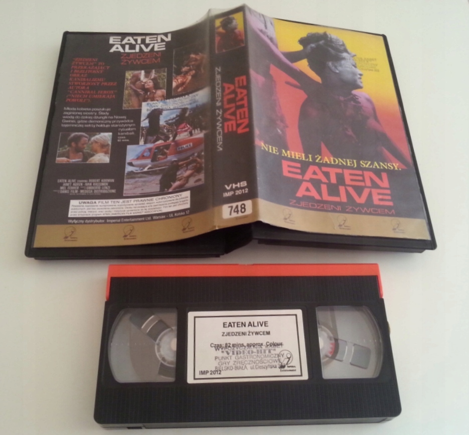 Eaten Alive Zjedzeni Żywcem 1980 Unikat Lenzi