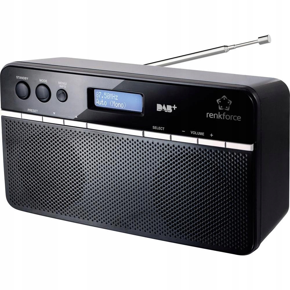 Radio DAB+, FM Renkforce NE-6210, czarny