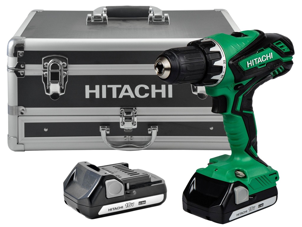 Wkrętarka-wiertarka 18V HITACHI DS18DJL +osprzęt