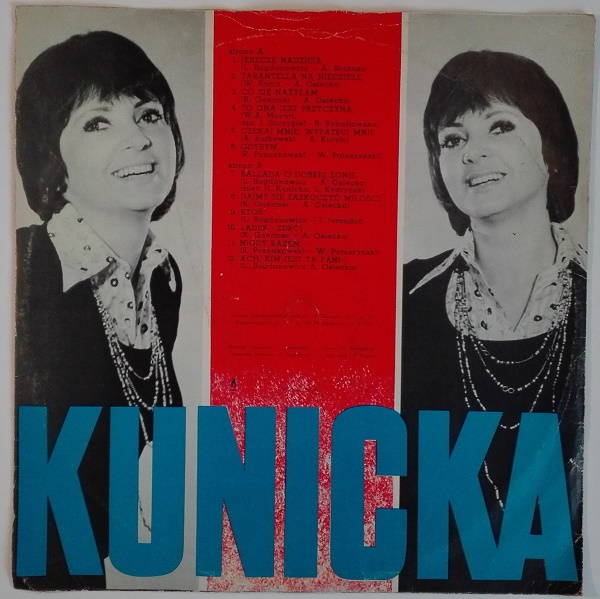 Halina Kunicka - Kunicka LP Winyl Zadowalający - 6731486842 - Oficjalne ...