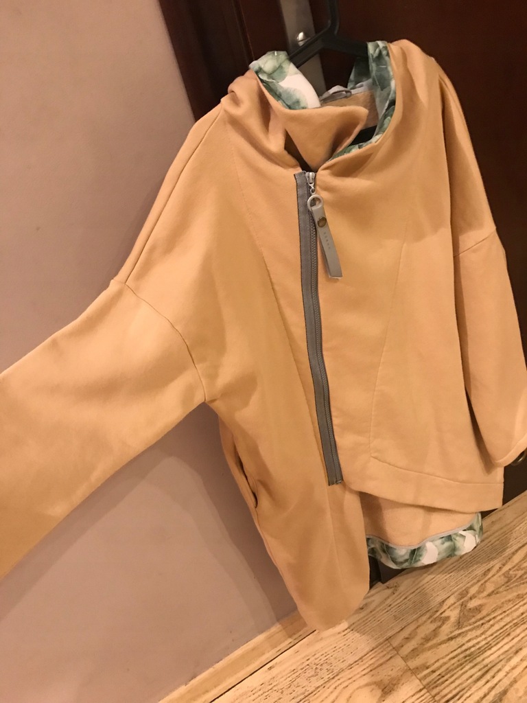 Płaszcz bluza oversize NUBEE Asymmetry hood TANIO