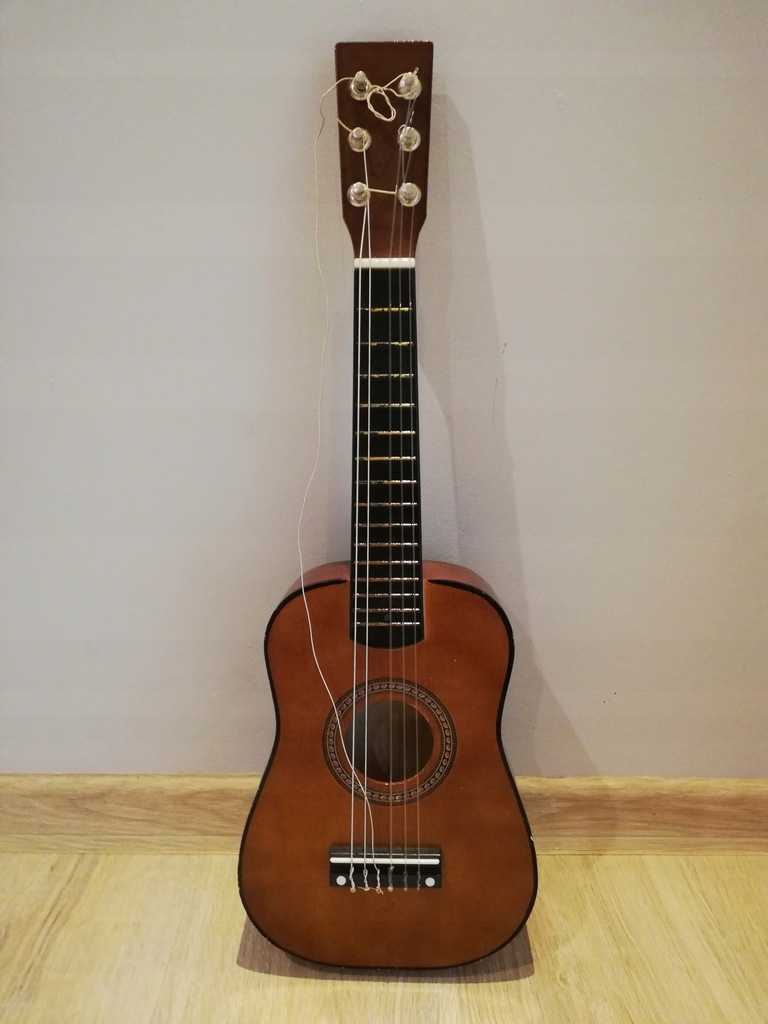 Gitara drewniana dla dzieci - wysokość 62 cm