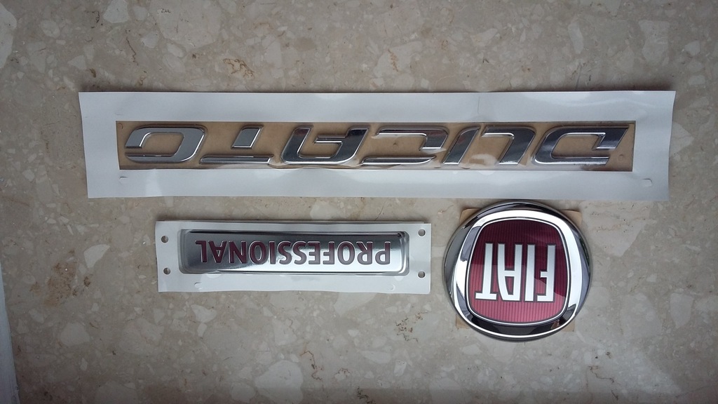 Znaczek Emblemat - Fiat Ducato - komplet - nowy