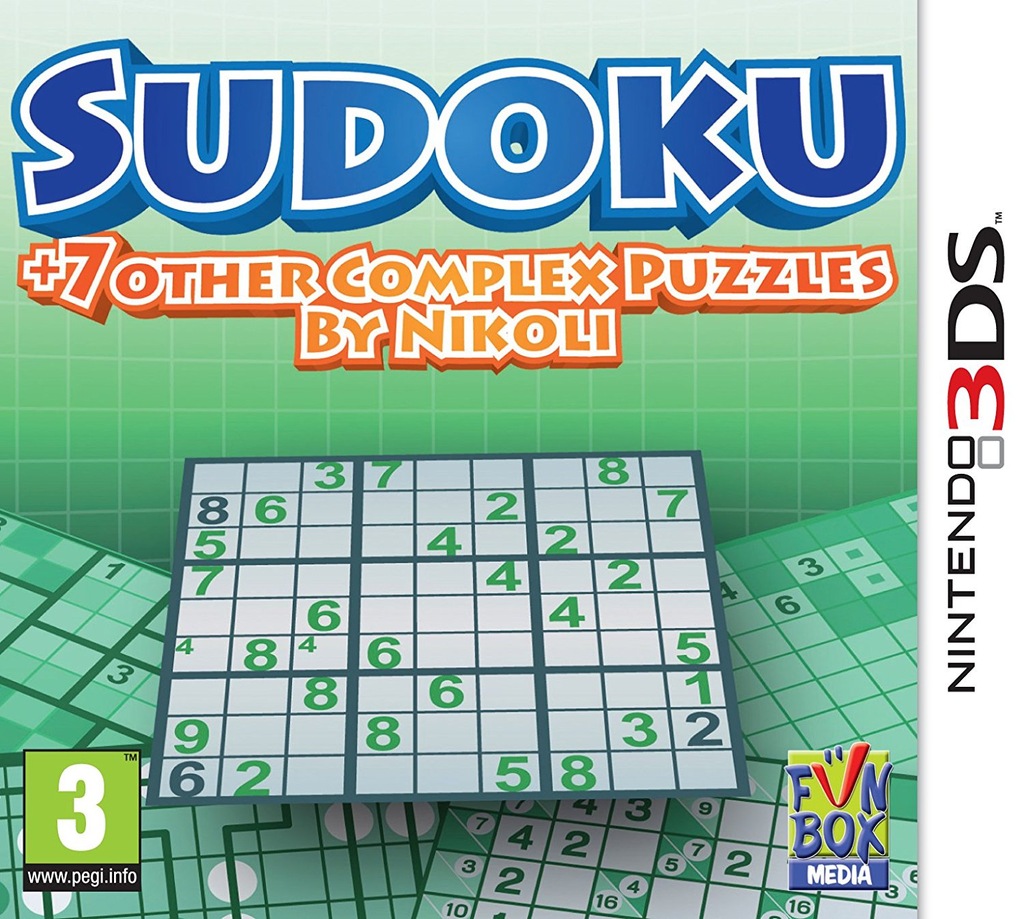 Sudoku + 7 other Complex Puzzles Nintendo 3DS