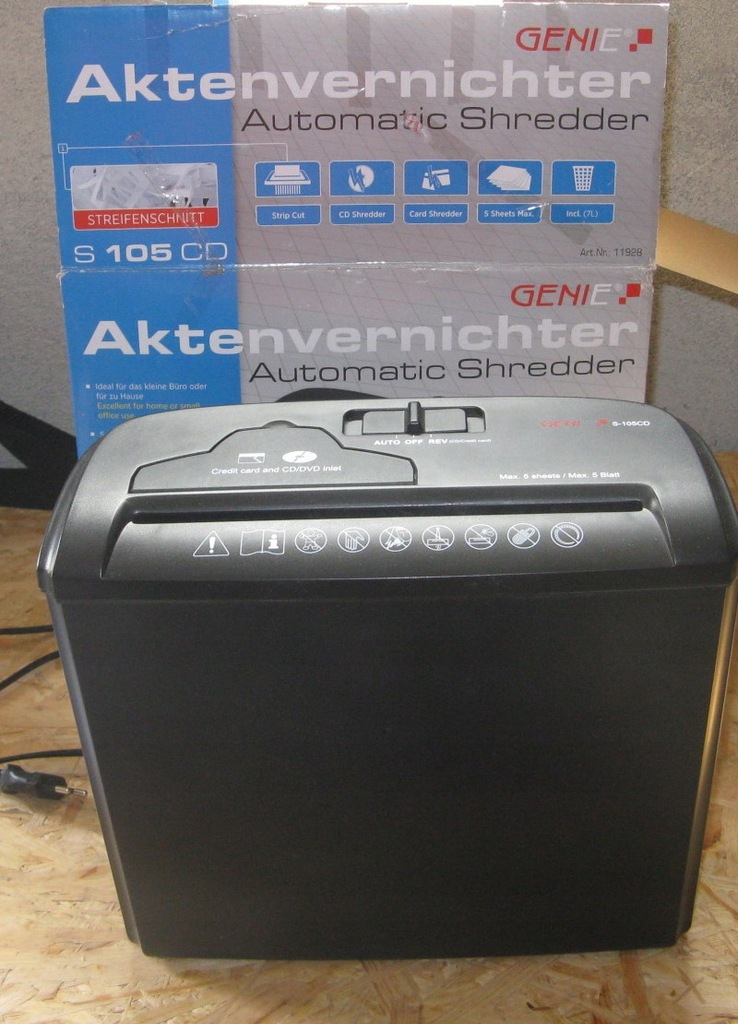 Niszczarka GENIE S-105 CD