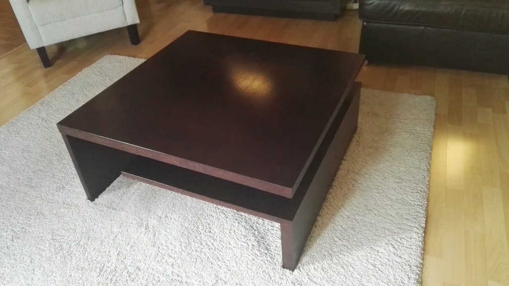 STOLIK KAWOWY-BYDGOSKIE MEBLE-WENGE-STAN B.DOBRY
