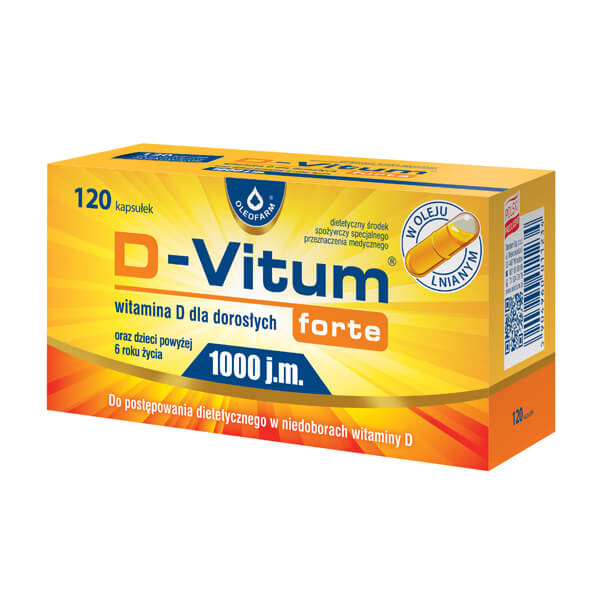 D Vitum Forte 1000 Jm 120 Kaps Witamina D Kości