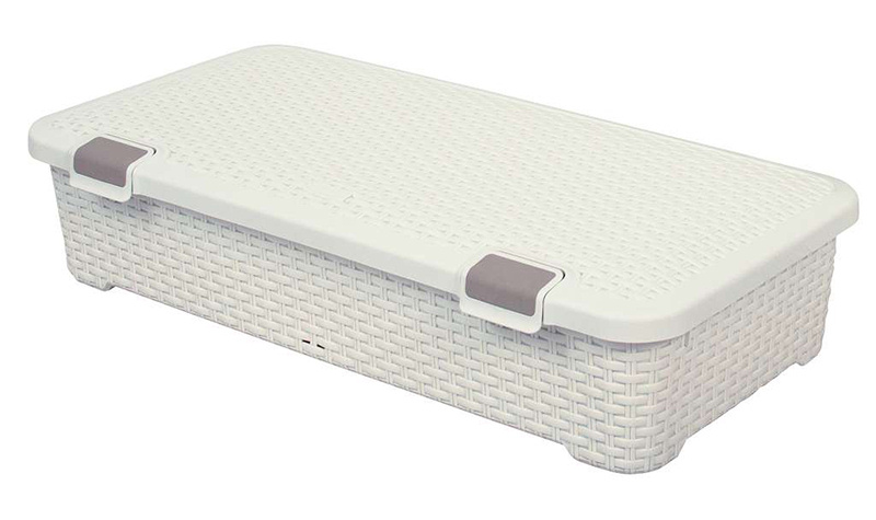 POJEMNIK POD ŁÓŻKO RATTAN STYLE - CURVER 42L KREM
