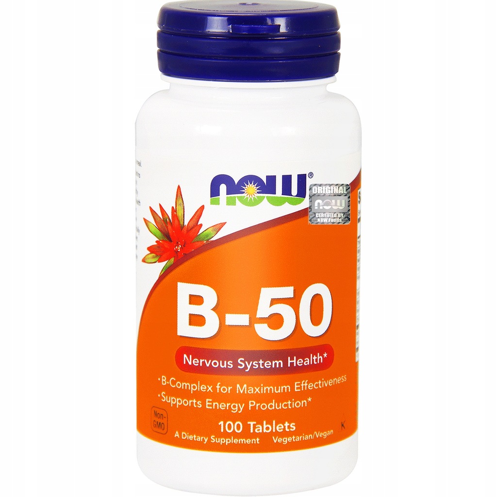 NOW Foods B-50 WITAMINA B KOMPLEKS VEGE Complex - 6948683470 ...