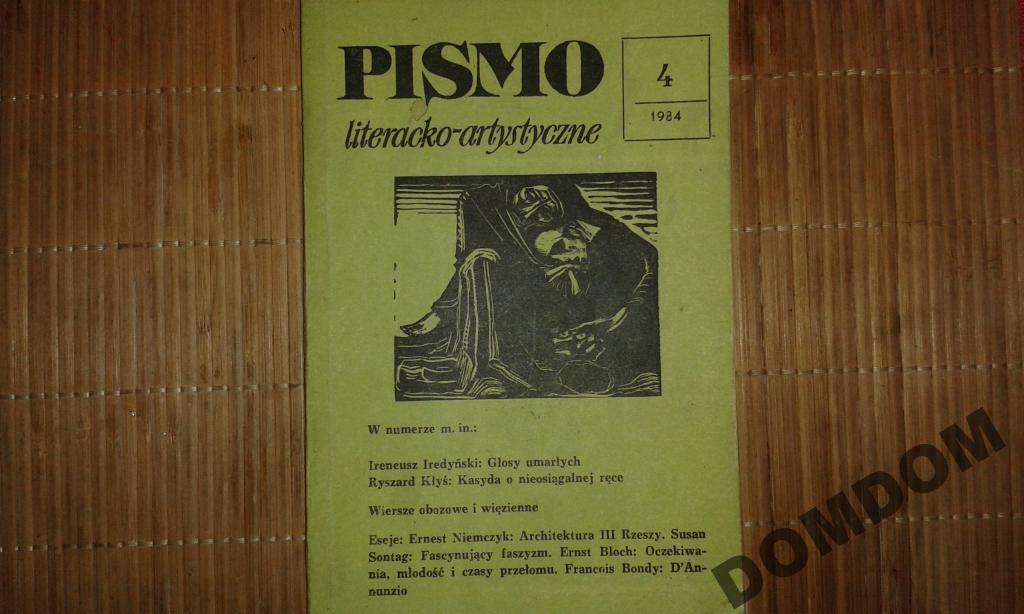 Pismo literacko artystyczne 4/1984