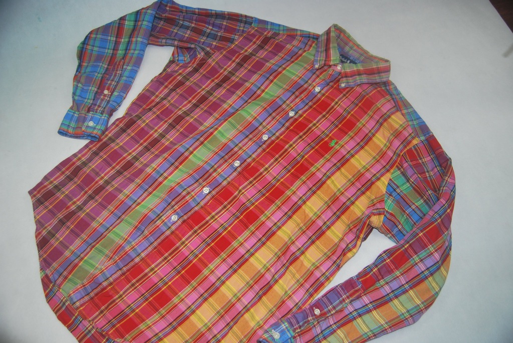 Ralph Lauren koszula classic fit kolorowa krata L