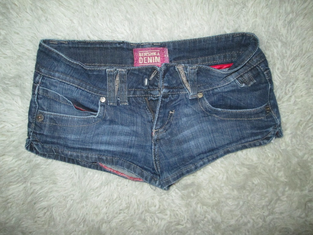 bershka___krótkie SPODENKI szorty jeans__34