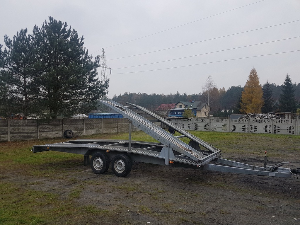 LAWETA SYRIUSZ Z PIĘTREM  NA 2 AUTA  ŁAD. 2670 KG
