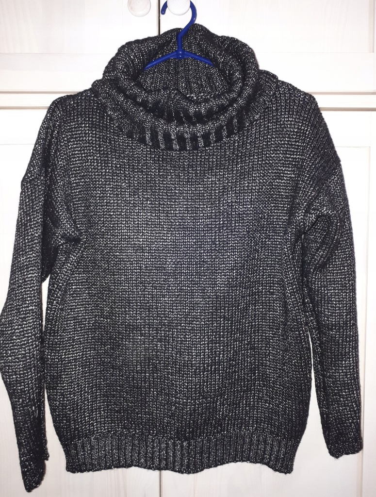 Benetton sweter gruby golf r. 38