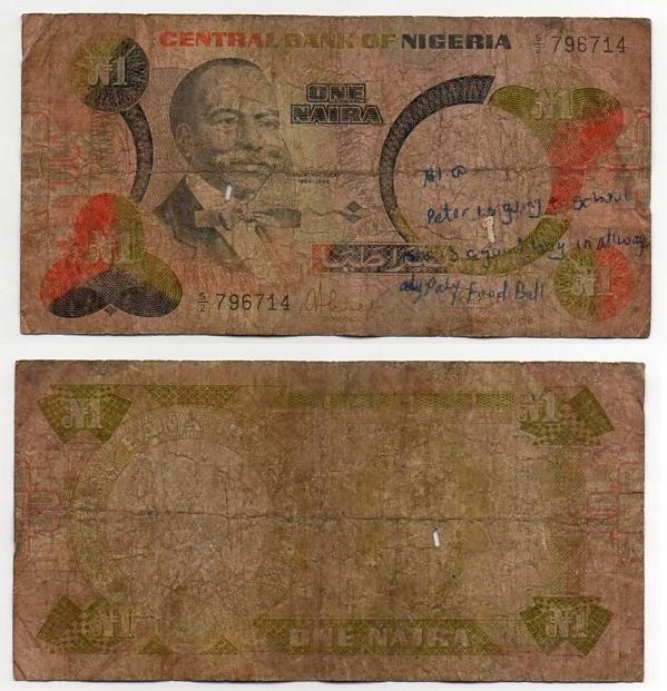 NIGERIA 1984 1 NAIRA