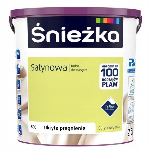 Śnieżka Satynowa 2,5L 536 ukryte pragnienia farba