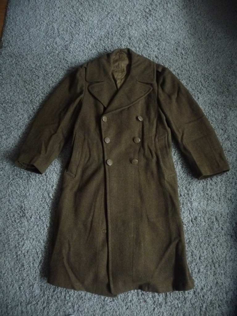 PŁASZCZ ZIMOWY OVERCOAT 1943 US ARMY WW2 ORYGINAŁ 