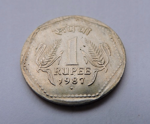 INDIE 1 rupee 1987