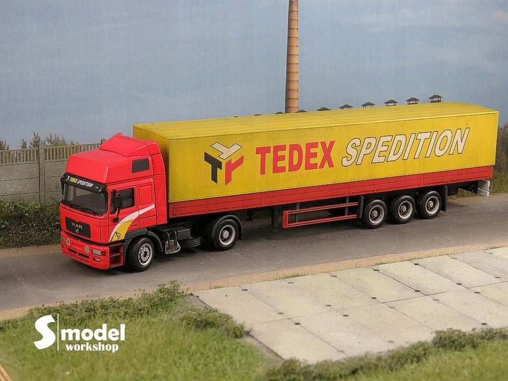 SAW MODEL Man F2000 SCHMITZ SPEDYCJA TEDEX UNIKAT