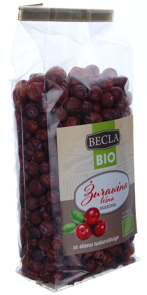 Żurawina Suszona BEZ CUKRU I OLEJU BIO Ekologiczna