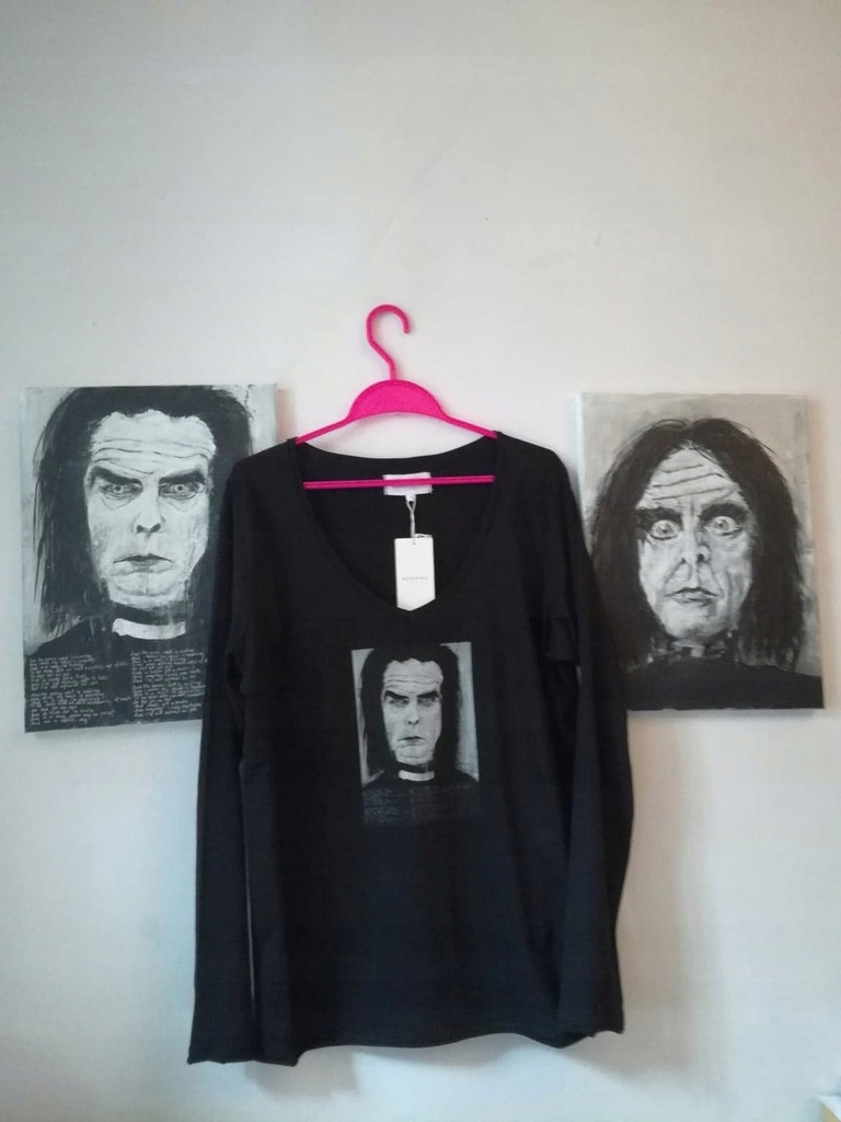 Bluza XL z długim rękawem, Nick Cave, goth, punk