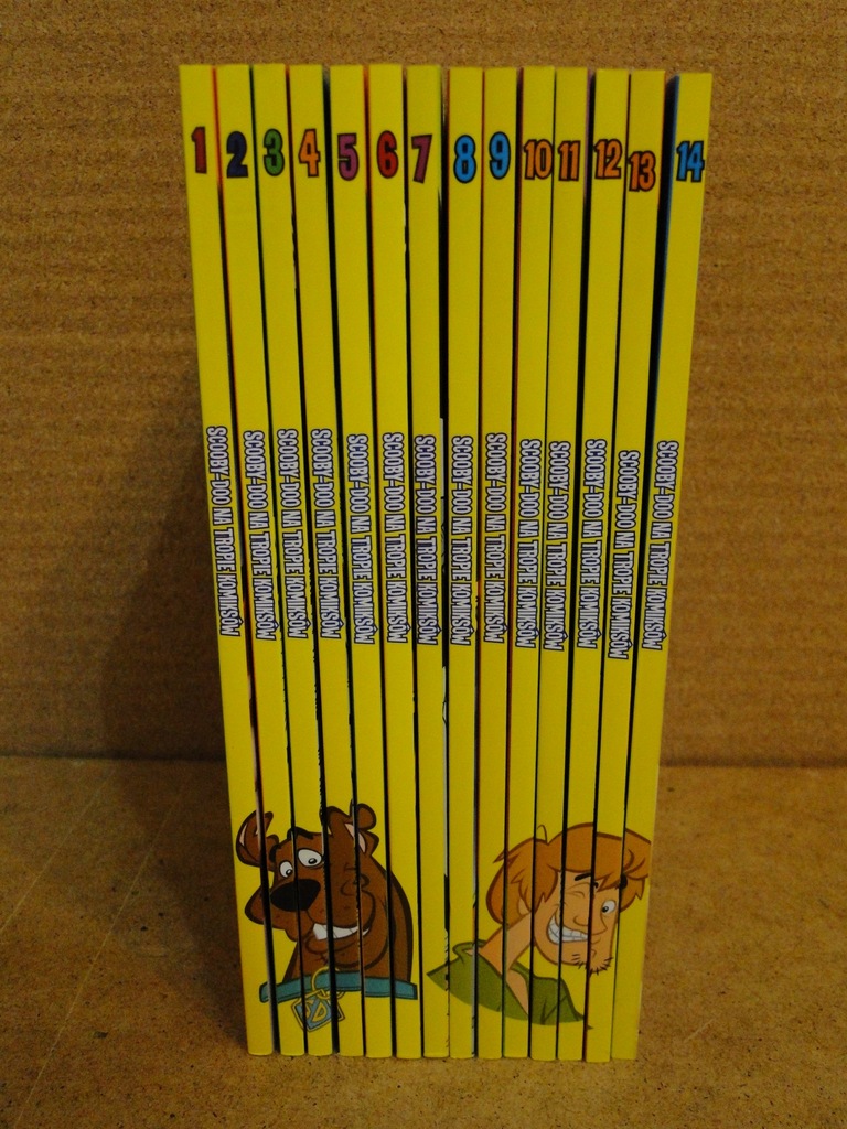 SCOOBY-DOO NA TROPIE KOMIKSÓW. KOMPLET 14 SZTUK.