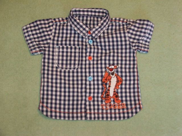Koszula w kratkę z Tygryskiem 3-6m Disney
