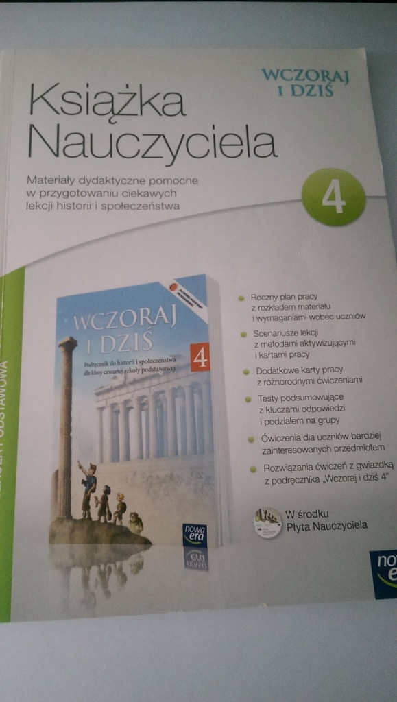 Karty Pracy Historia Klasa 4 Wczoraj I Dziś Wczoraj i dziś 4 sprawdziany książka nauczyciela - 7079319116