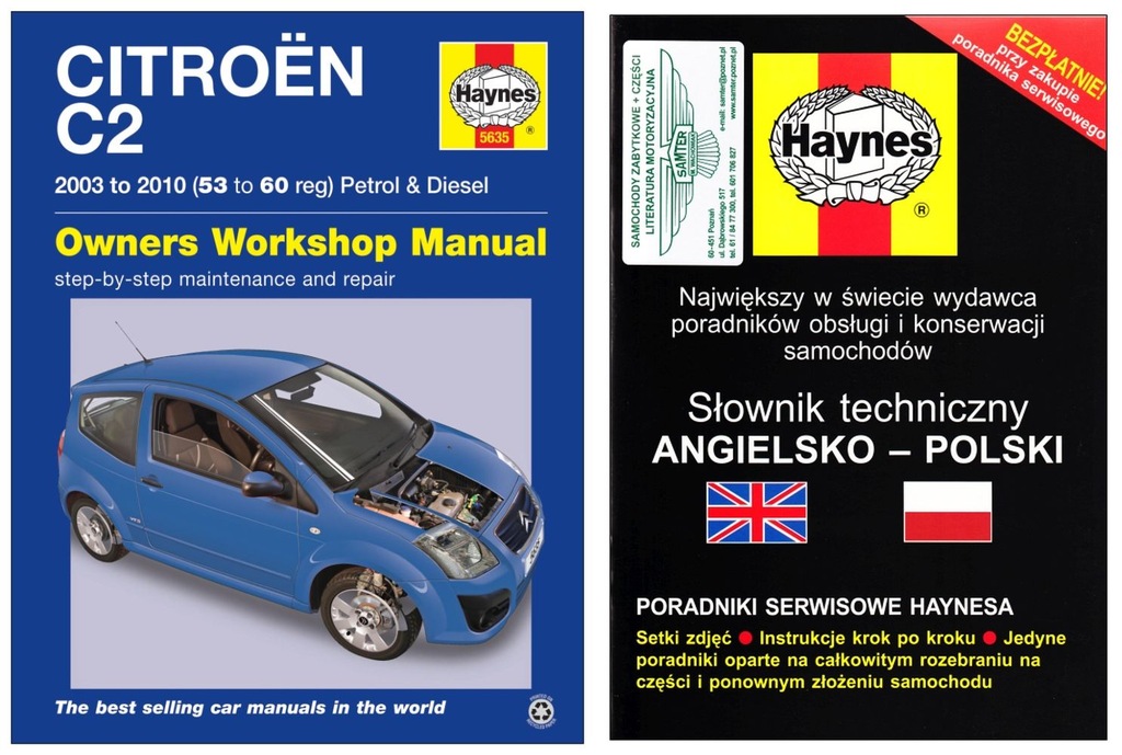 Citroen C2 (2003-2010) Instrukcja Napraw Haynes - 7389454894 - Oficjalne Archiwum Allegro