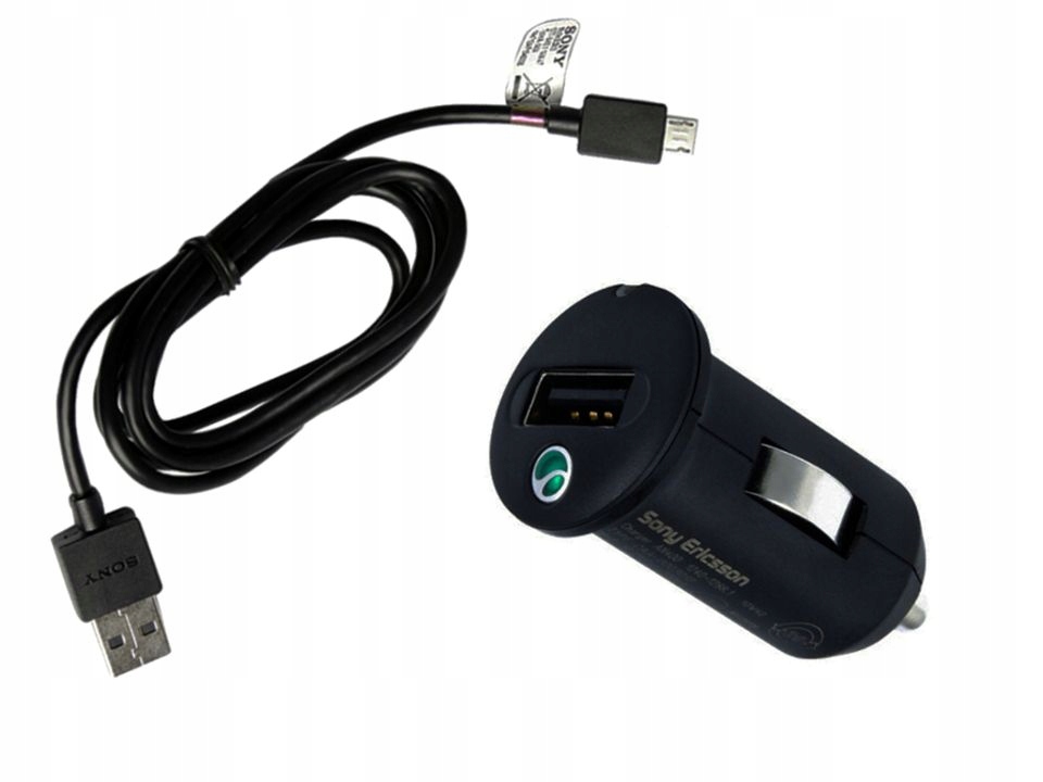 ŁADOWARKA DO AUTA SONY AN400 + KABEL USB EC803 ORG