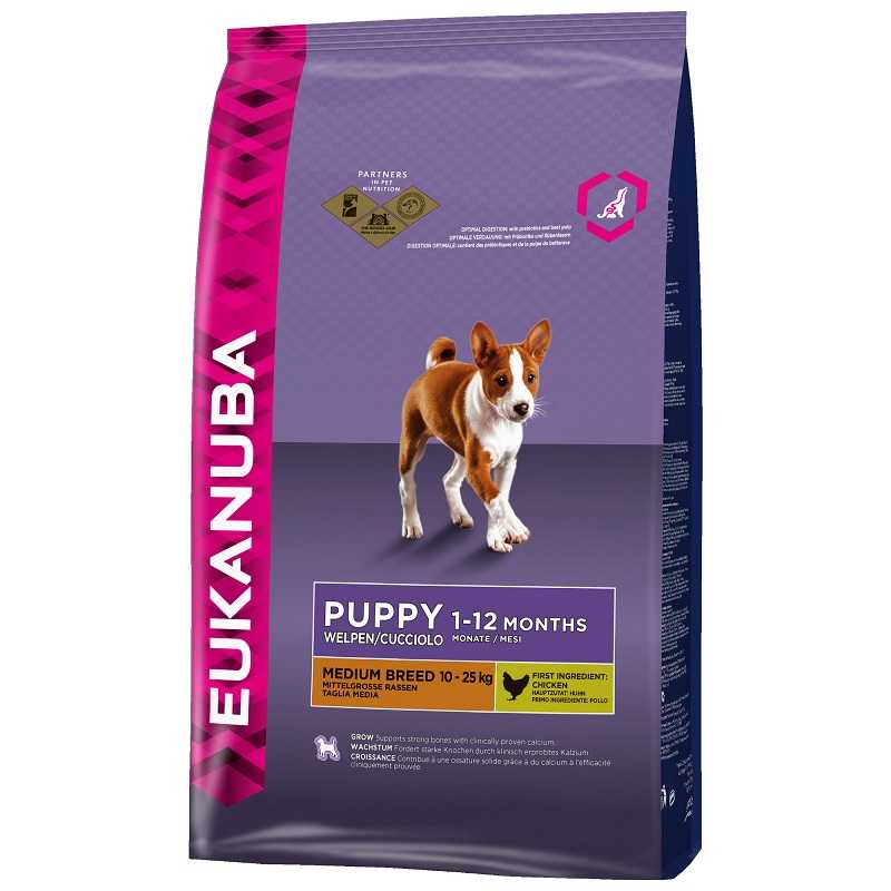 EUKANUBA Puppy Junior Medium Breed 15kg +5x GRATS