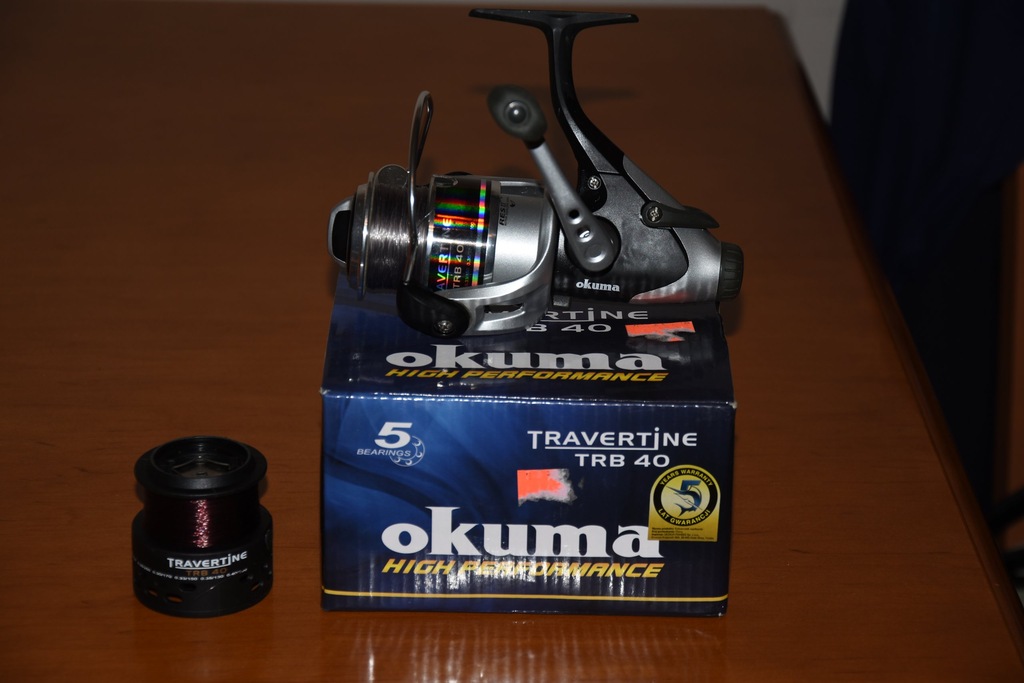 Kołowrotek OKUMA TRAVERTINE TRB 40 + gratis !!!