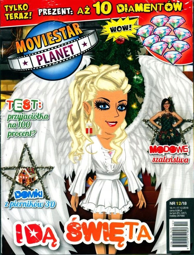 MOVIESTAR PLANET nr 12/18 + prezent do gry 10 diam