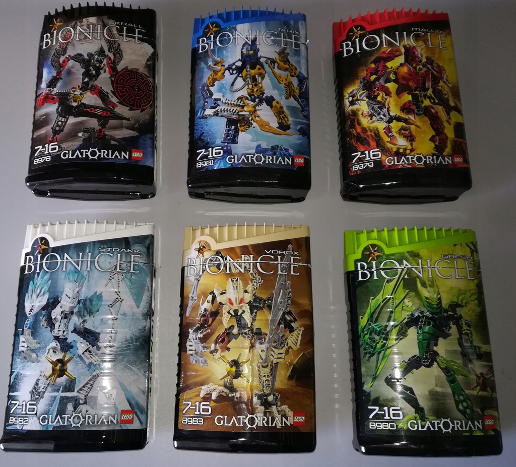 LEGO Bionicle Glatorian - 6 zestawów !!WARTO!!