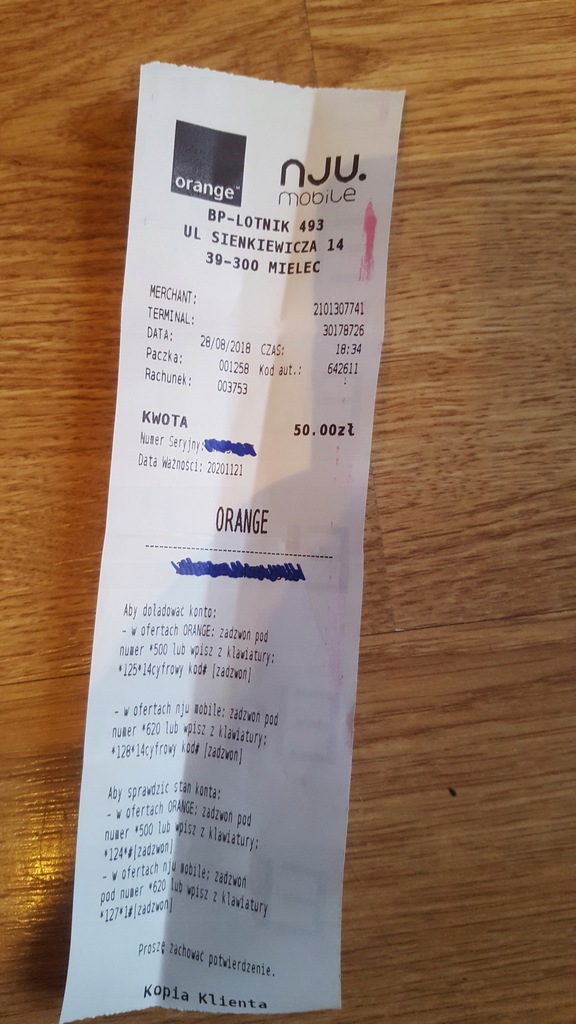 kod doladowanie orange 50 szybko i sprawnie