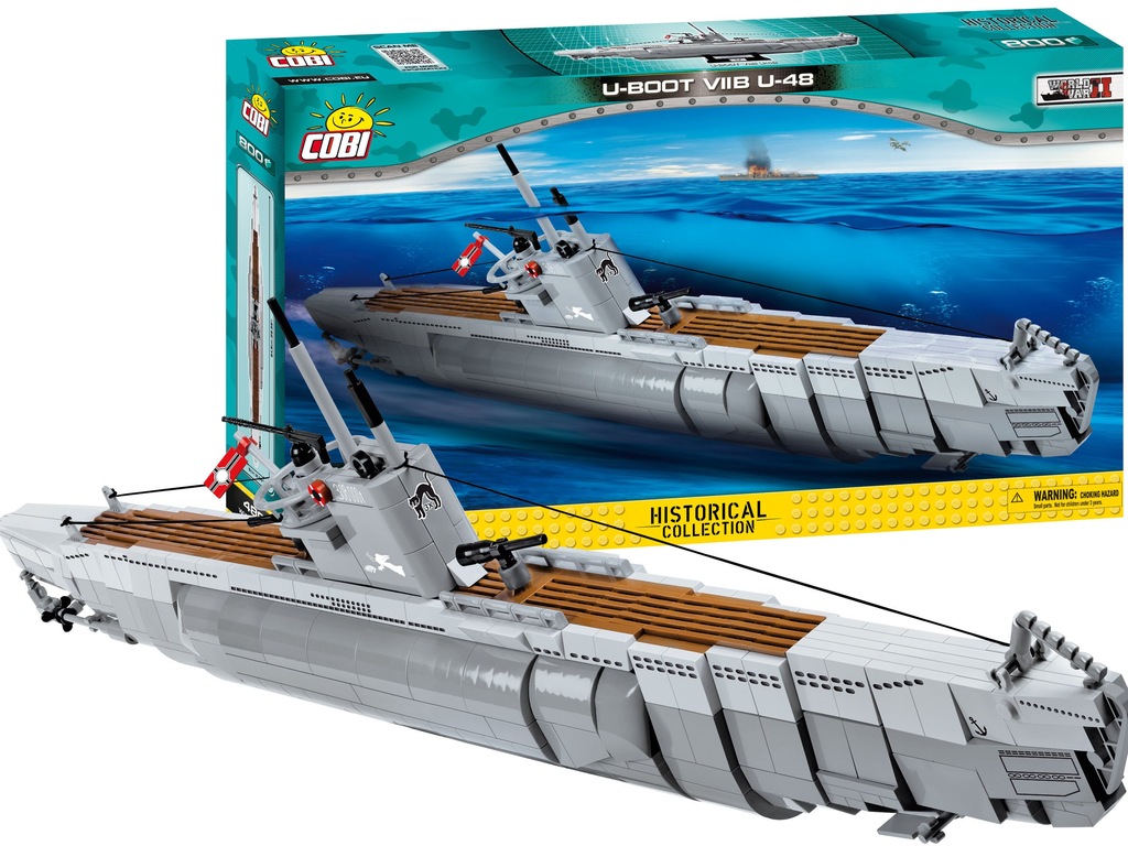 Army Klocki OKRĘT PODWODNY U-BOOT U-48 800el. COBI